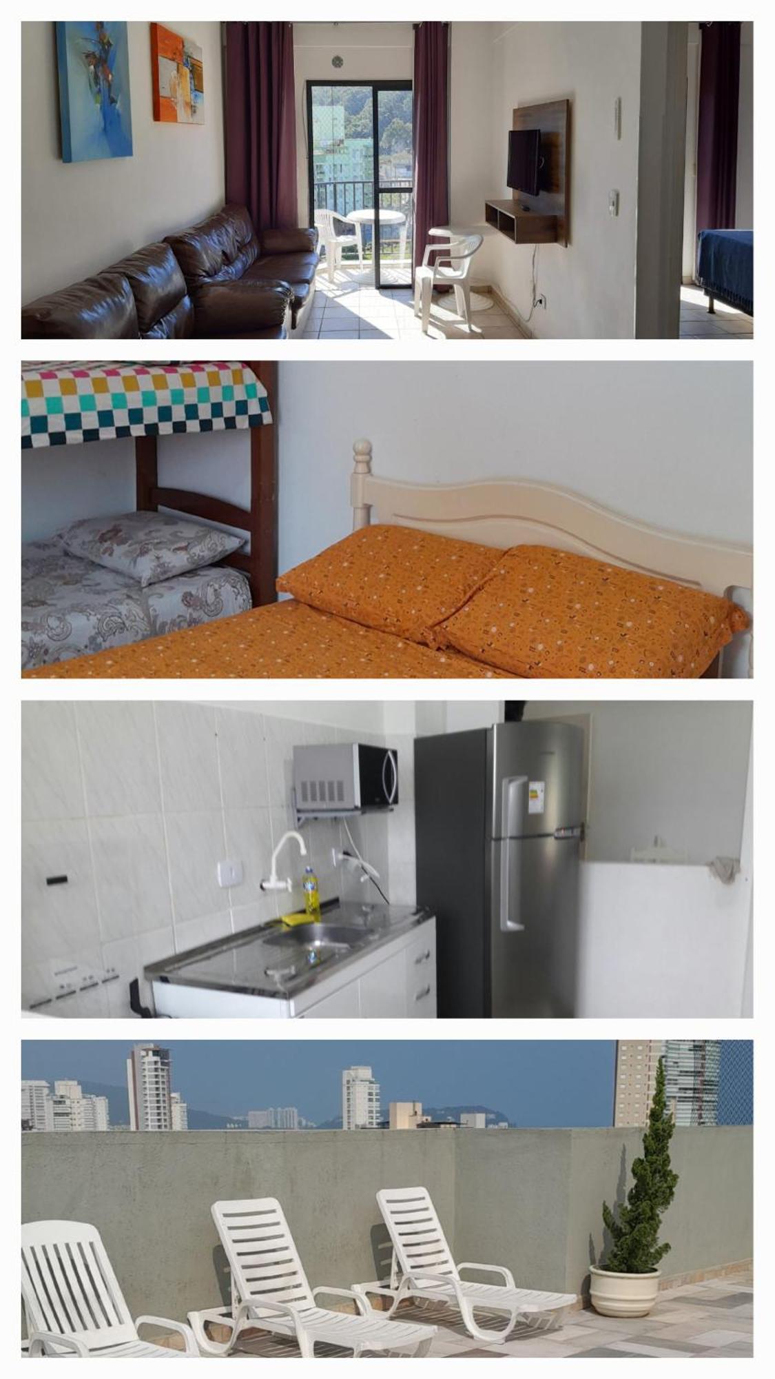 Biwa Condominio Cm Piscina, 1Garagem, Wi-Fi 300 Mega, Central De Vigilancia Remota , Centro Do Guaruja Proximo A Praia E Comercio, Horarios Check-In E Check-Out Flexiveis المظهر الخارجي الصورة